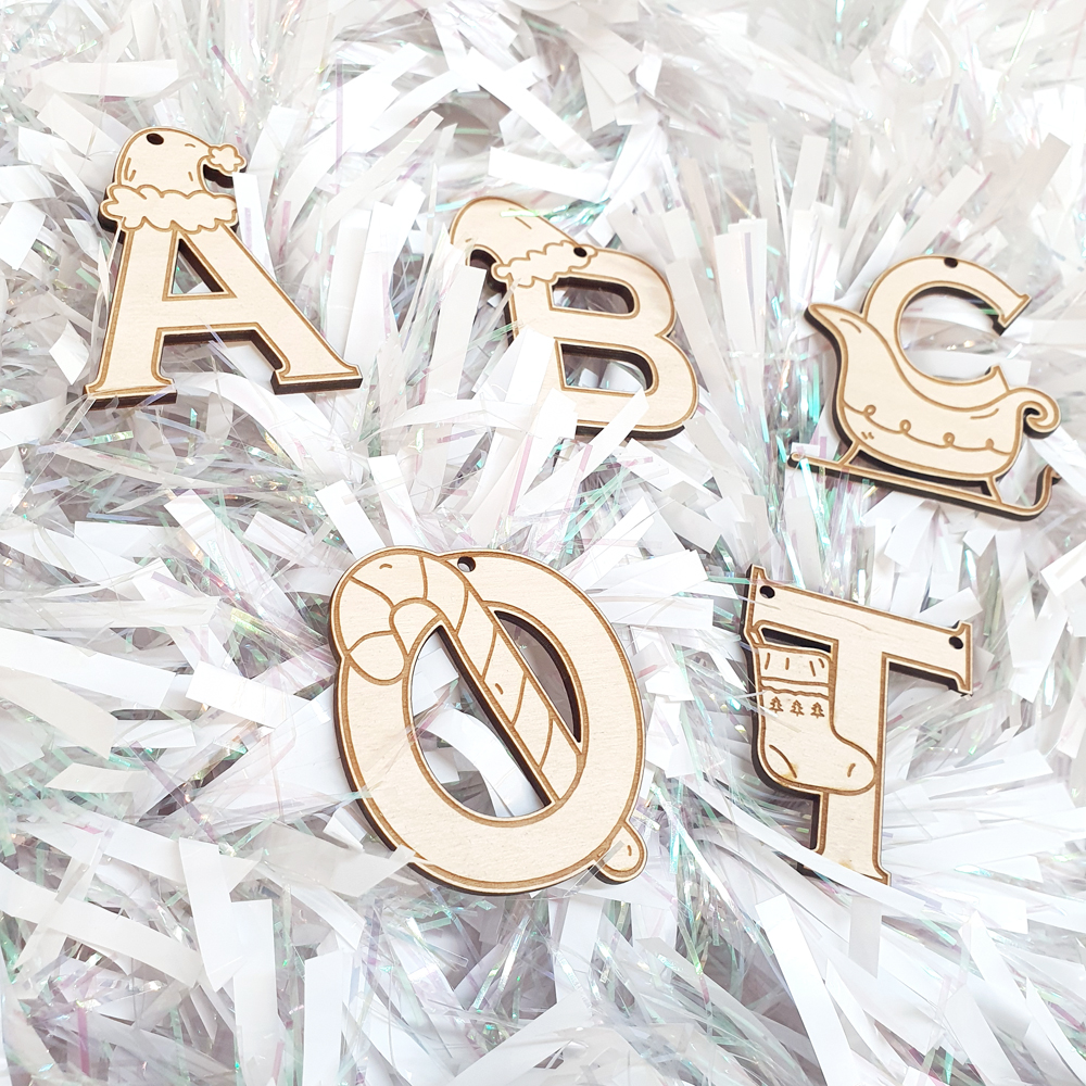 ABC Letter Bauble